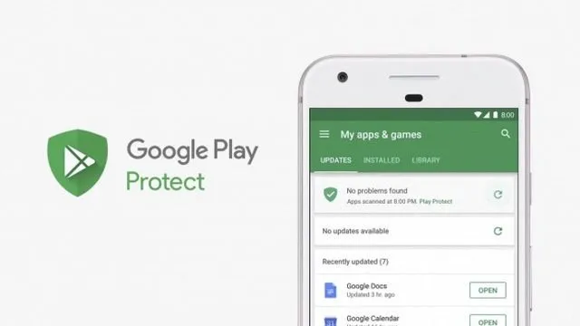 Logo de Google Play Protect, programa de seguridad para Android